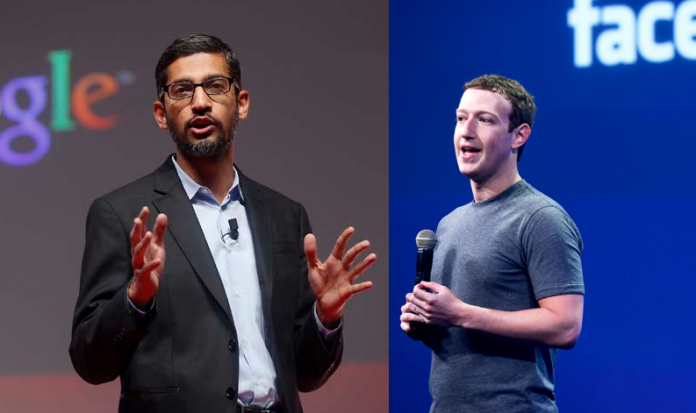Mark Zuckerberg, Sundar Pichai