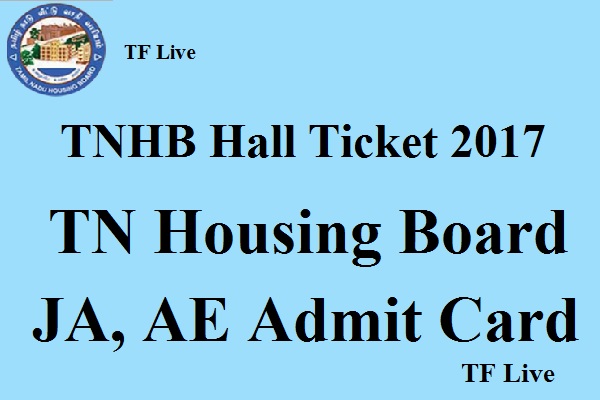 TNHB Hall Ticket 2017