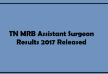 TN MRB Assistant Surgeon Results 2017