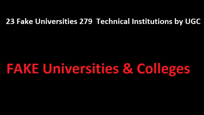 23 Universities, 279 Technical Institutes are fake
