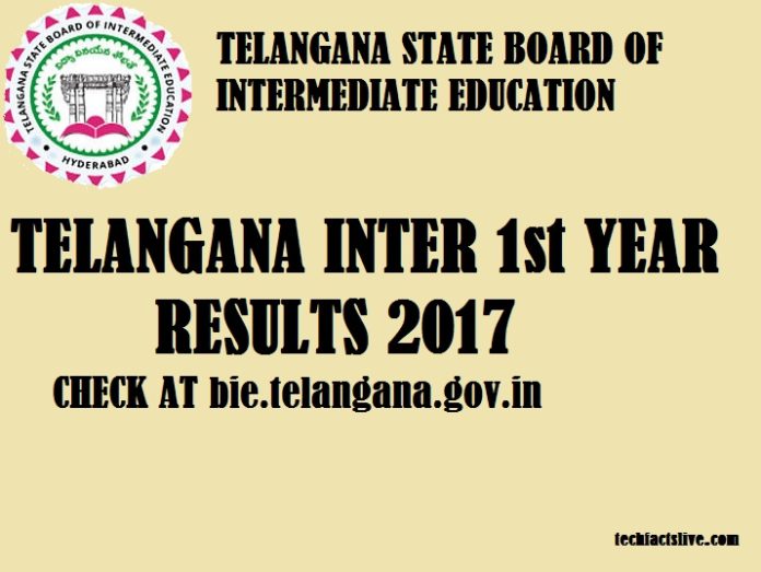 Telangana Inter 1st Year Results 2017