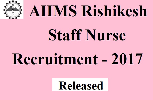 AIIMS Rishikesh Recruitment 2017