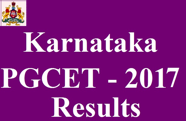 Karnataka PGCET 2017 Results