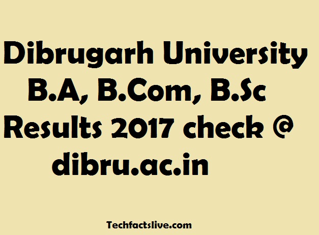 dibrugarh university result